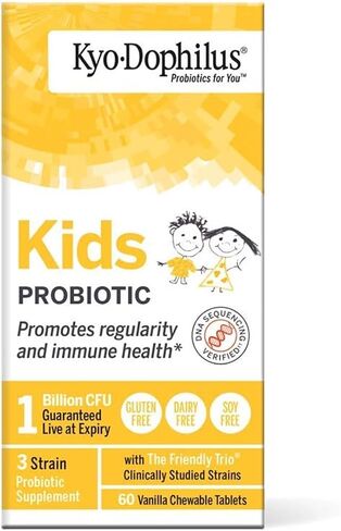 Kyo-Dophilius Kids Probiotic, Promotes Regularity and Immune Health*, 60 tablets (Packaging may vary) in Saudi Arabia