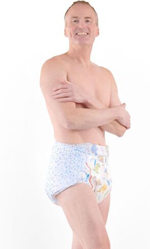 Rearz - MEGA Dinosaur - 8500ml Adult Diapers Briefs (12 Pack) (Large) in Saudi Arabia