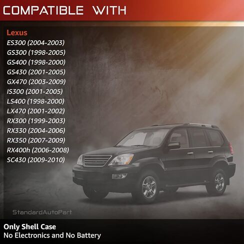 StandardAutoPart (مجموعة من 2 حافظة دخول بدون مفتاح للسيارة 3 أزرار عن بعد متوافقة مع لكزس (لا يلزم قطع المفاتيح) in Kuwait