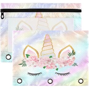 Kcldeci 2 Pack Pencil Pouch for 3 Ring Binder, American Wild Western Desert Cowboy Binder Pencil Pouch Pencil Case Pencil Bag Pouch Bulk for Home, Office, School Supplies in Kuwait