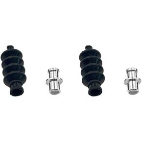 2PCS RC POTTROD PUSHROD RATPBER RATBER BELLAY RADIO BOX SEALS SEALS Pushrod LINKAGE TIE ROD مع قاعدة تركيب الألومنيوم لأجزاء بناء السفينة RC DIY (النمط 1) in Kuwait