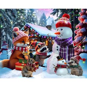 Springbok Christmas Cabin 500 Piece Jigsaw Puzzle for Adults or Children Designed for Holiday Fun- Made in The USA with Precision fit Pieces for a Great Puzzling Experience in Kuwait