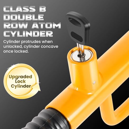 5 Digit Combination Car Steering Wheel Lock, LAMA Password Code Steering Lock, Retractable Keyless Heavy Duty Steering Wheel Lock, Universal Anti-Theft Car Steering Fit for Cars, Trucks, Vans, SUVs in Kuwait