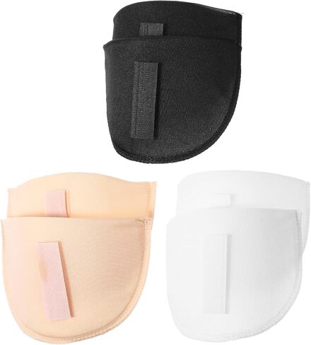 Ptwola 3 Pairs Shoulder Pads for Women Clothes Soft Sponge Anti-Slip Detachable Shoulder Pad Reusable No-Sewing Required High Low Shoulders Enhancer for Men Blazer Suit Coat Shirt Sewing Accessories in Saudi Arabia