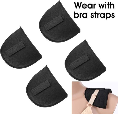Ptwola 3 Pairs Shoulder Pads for Women Clothes Soft Sponge Anti-Slip Detachable Shoulder Pad Reusable No-Sewing Required High Low Shoulders Enhancer for Men Blazer Suit Coat Shirt Sewing Accessories in Saudi Arabia
