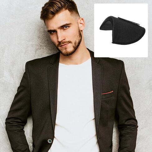 Ptwola 3 Pairs Shoulder Pads for Women Clothes Soft Sponge Anti-Slip Detachable Shoulder Pad Reusable No-Sewing Required High Low Shoulders Enhancer for Men Blazer Suit Coat Shirt Sewing Accessories in Saudi Arabia