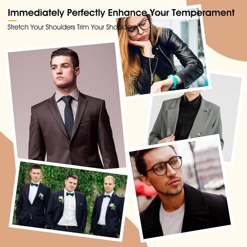 Ptwola 3 Pairs Shoulder Pads for Women Clothes Soft Sponge Anti-Slip Detachable Shoulder Pad Reusable No-Sewing Required High Low Shoulders Enhancer for Men Blazer Suit Coat Shirt Sewing Accessories in Saudi Arabia