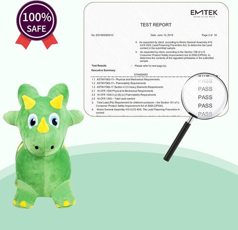 INPANY Bouncy Dinosaur Hopper Toy for Toddlers, Kids Inflatable Dragon Plush Bouncing Horse Hopper, Ride on Bounce Animal, Indoor Outdoor Birthday Gift for 2 3 4 Year Old Boy Girl in Saudi Arabia