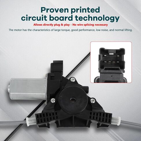 FINDAUTO Power Window Regulator w/Motor Front Left Driver Side fits 2007-2013 For Nissan Tiida 2007-2013 For Nissan Versa 751-211 in Kuwait