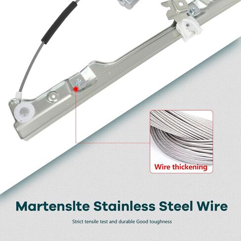 FINDAUTO Power Window Regulator w/Motor Front Left Driver Side fits 2007-2013 For Nissan Tiida 2007-2013 For Nissan Versa 751-211 in Kuwait