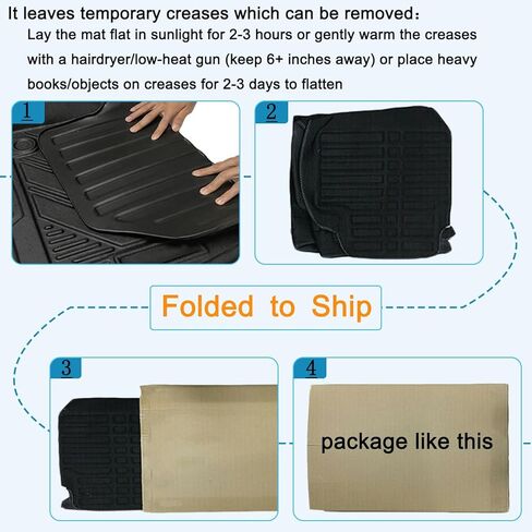 Escape Cargo Mat، واقي بطانات شحن لدرج صندوق السيارة الخلفي مناسب لجميع الأحوال الجوية، متوافق مع موديلات Ford Escape 2013-2019، ترقية تقنية ثلاثية الأبعاد، ملحقات TPO مرنة متينة وعديمة الرائحة ومقاومة للماء in Kuwait