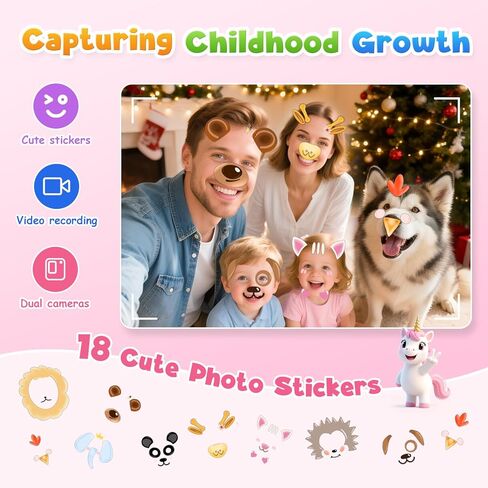 أطفال ألعاب Kids Smart For Girls ، هدايا للأطفال للفتيات الذين تتراوح أعمارهم بين 3-8 ، 2.8 "ألعاب الأطفال ، والهاتف الخلوي ، وتعلم لعبة اللعب ، وهدايا عيد ميلاد عيد الميلاد مع كاميرا مزدوجة ، ولعبة ، ومشغل MP3 ، وبطاقة 32 جيجا بايت in Kuwait