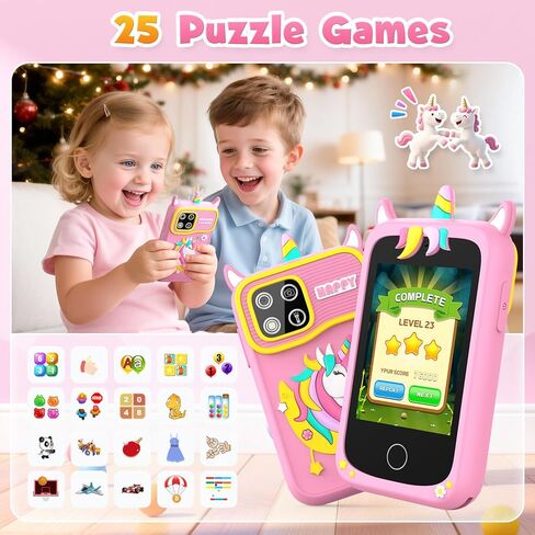 أطفال ألعاب Kids Smart For Girls ، هدايا للأطفال للفتيات الذين تتراوح أعمارهم بين 3-8 ، 2.8 "ألعاب الأطفال ، والهاتف الخلوي ، وتعلم لعبة اللعب ، وهدايا عيد ميلاد عيد الميلاد مع كاميرا مزدوجة ، ولعبة ، ومشغل MP3 ، وبطاقة 32 جيجا بايت in Kuwait