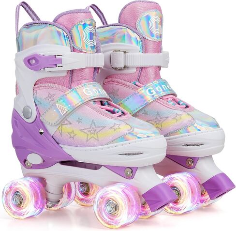 Gonex Roller Skates for Girls Kids Boys Women with Light up Wheels and Adjustable Sizes for Indoor Outdoor in Kuwait