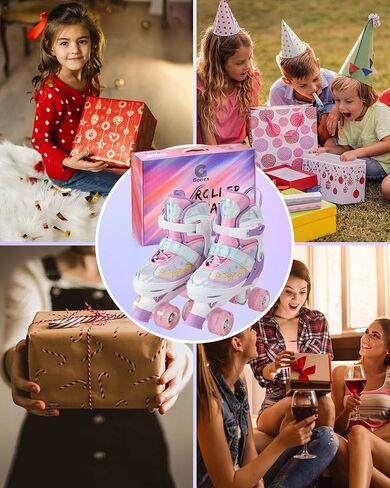 Gonex Roller Skates for Girls Kids Boys Women with Light up Wheels and Adjustable Sizes for Indoor Outdoor in Kuwait