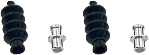 2PCS RC POTTROD PUSHROD RATPBER RATBER BELLAY RADIO BOX SEALS SEALS Pushrod LINKAGE TIE ROD مع قاعدة تركيب الألومنيوم لأجزاء بناء السفينة RC DIY (النمط 1) in Kuwait