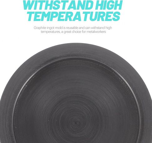 فرن صهر تروي أونصة مستديرة من الذهب الجرافيت سبيكة عملة قالب لصهر الصب تكرير الخردة المعدنية والمجوهرات 0.3 أوقية مسبك in Kuwait