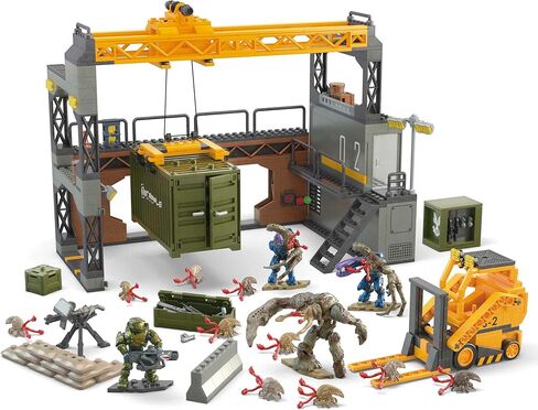 MEGA Halo Infinite Toys Building Set for Kids, Floodgate Firefight with 634 Pieces, 4 Poseable Micro Action Figures and Accessories, Gift Ideas in Saudi Arabia