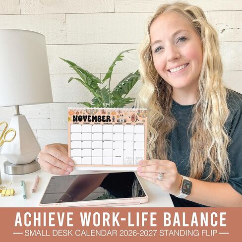 تقويم المكتب الصغير 2026-2027 - تقويم المكتب الدائم 2026 ، 18 شهرًا تقويمًا من يناير 2026 إلى يونيو 2027 ، مخطط سطح مكتب الطباعة للمنزل ، المدرسة ، المكتب in Kuwait