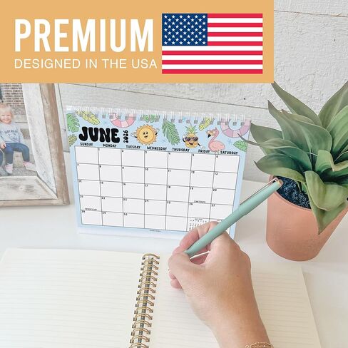 تقويم المكتب الصغير 2026-2027 - تقويم المكتب الدائم 2026 ، 18 شهرًا تقويمًا من يناير 2026 إلى يونيو 2027 ، مخطط سطح مكتب الطباعة للمنزل ، المدرسة ، المكتب in Kuwait