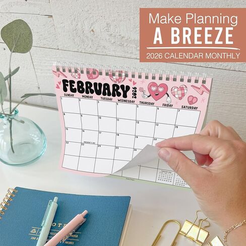 تقويم المكتب الصغير 2026-2027 - تقويم المكتب الدائم 2026 ، 18 شهرًا تقويمًا من يناير 2026 إلى يونيو 2027 ، مخطط سطح مكتب الطباعة للمنزل ، المدرسة ، المكتب in Kuwait