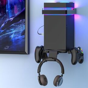 Xbox Series X/S Dual Cooling Fan,Cooling Stand for Xbox Series X/S Console/Controller,Xbox Dual Controller Charger Station with RGB LED Light & 3 USB Ports,xbox series x accessories with 2 Headphone Hooks in Kuwait