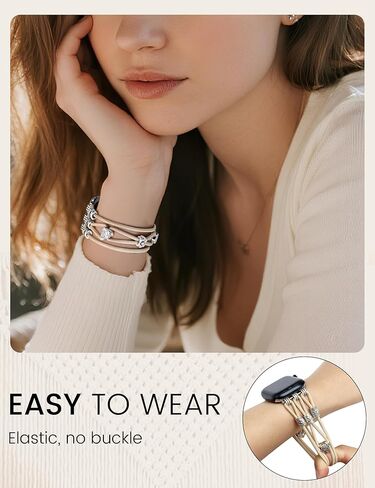 سوار مطرز متوافق مع سوار ساعة أبل 40 مم 41 مم 38 مم 44 مم 42 مم 45 مم للنساء، حزام بوهو مضفر منفرد بحلقة نايلون قابلة للتمدد بديل لسلسلة iWatch 9/8/SE/7/6/5/4/3 in Kuwait