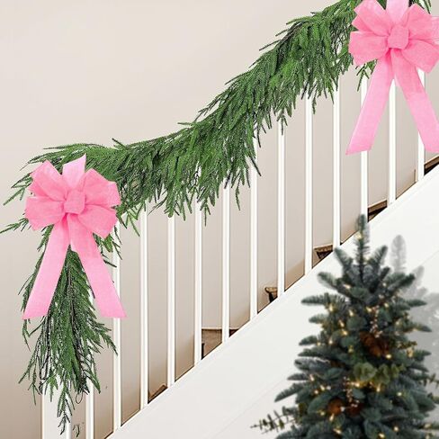 1 Pcs 10 x 20 Inch Big Bow Burlap Ribbon with Natural Jute Rustic Wreath Ribbons and Bow Use Wrapping, Party Decoration (Linen) in Kuwait