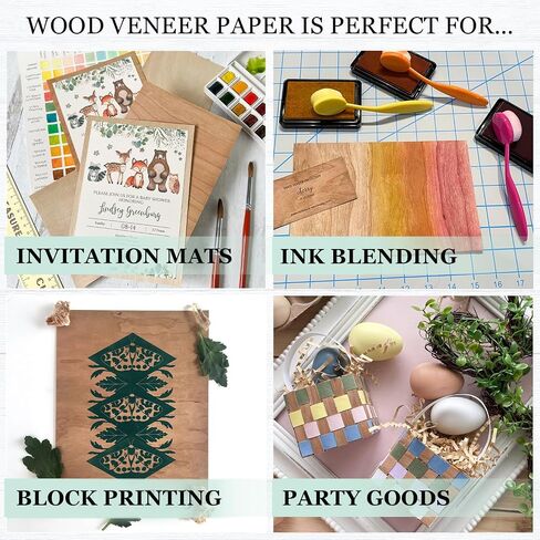 Cherry Wood Veneer Cardstock Paper from Cardstock Warehouse 12 x 12 inch - .012 inch thick - 10 Sheets in Saudi Arabia