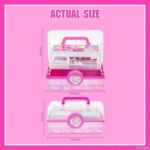 Hello Kitty Tackle Box Cosmetic Set for Kids-تشمل الأظافر والشفاه والعين-PlaySet آمنة وغير سامة للأعمار 3+ ، بواسطة Townley Girl in Kuwait