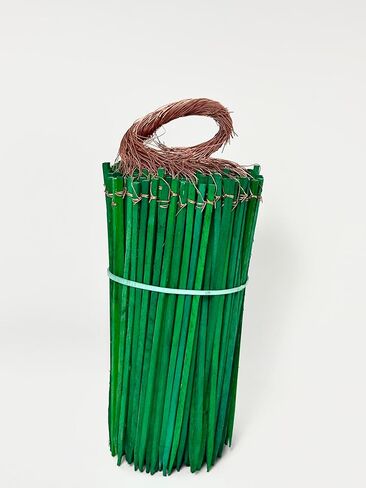 2.5 بوصة سلكية خشبية أخضر يختار زهور الخشب المختصرات (500 قطعة) in Kuwait