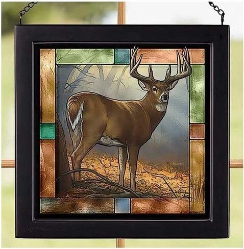 5386497006 Stained Glass Art, 9-inch Square (Twilight Tree) in Kuwait