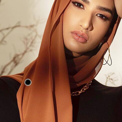 SHAOUMAN 4 Pairs of Strong Magnetic Hijab Pin,Muslim Women Magnetic pins，Magnet Silk Scarf Closure Multipurpose Shiny Hijab Scarf Magnets in Kuwait