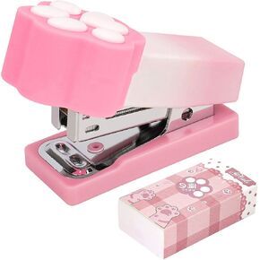 Cat Claw Design Mini Stapler ، Stapler Burple Lradient سطح المكتب مع Staples ، 2-15 صفائح ، دباسة صغيرة لطيفة للمكتب ، هدية للطالب أو الاستخدام المكتبي (الأرجواني) in Kuwait