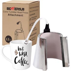 BetterSub Mug Cup Press Heating Transfer Attachment Silica Gel 110V for Heat Press Machine Transfer Sublimation Conical 17oz in Saudi Arabia