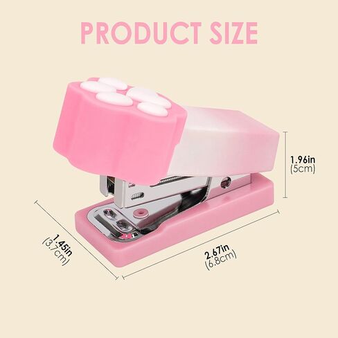 Cat Claw Design Mini Stapler ، Stapler Burple Lradient سطح المكتب مع Staples ، 2-15 صفائح ، دباسة صغيرة لطيفة للمكتب ، هدية للطالب أو الاستخدام المكتبي (الأرجواني) in Kuwait