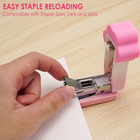 Cat Claw Design Mini Stapler ، Stapler Burple Lradient سطح المكتب مع Staples ، 2-15 صفائح ، دباسة صغيرة لطيفة للمكتب ، هدية للطالب أو الاستخدام المكتبي (الأرجواني) in Kuwait