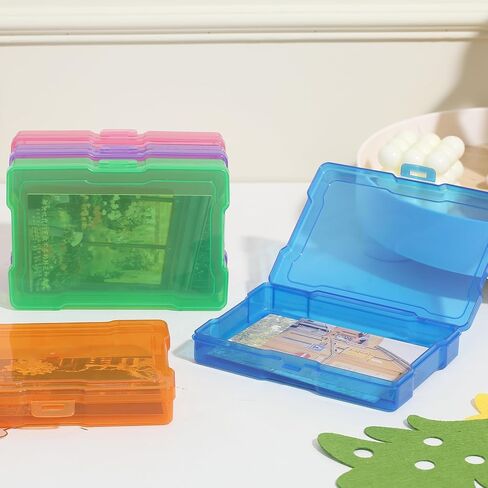 novelinks 6 Pcs 4"x6" Plastic Photo Storage Boxes with Tray (Color 1Pack) in Kuwait