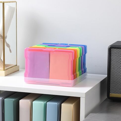 novelinks 6 Pcs 4"x6" Plastic Photo Storage Boxes with Tray (Color 1Pack) in Kuwait