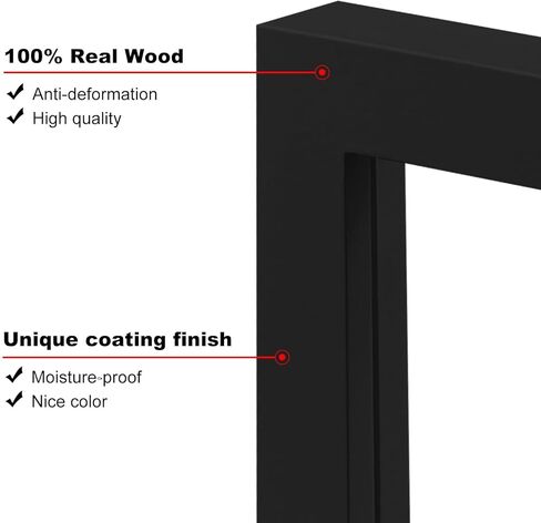 KINLINK A2 Picture Frames Black, Wood Frames with Acrylic Plexiglass 16.5 x 23.5 Frame for Pictures A3 with Mat or A2 without Mat Wall Mounting Display, Set of 2 in Kuwait