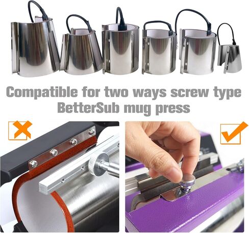 Bettersub Cug Cup Press Thansing Transfer Attachment Silica Gel 110V for Heat Press Machine Transfor in Saudi Arabia