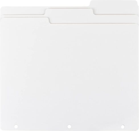Smead Viewables Three-Ring Binder Index Dividers, 13-Cut Tab, Letter Size, White, 75 per Box (89413) in Saudi Arabia