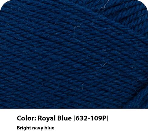 Lion Brand Yarn Wool-Ease Recycled, Yarn for Crochet, Royal Blue, 1 Pack in Saudi Arabia