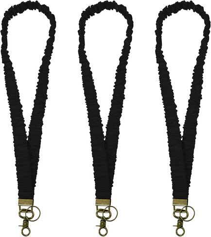Scrunchie Lanyards لشارات الهوية ، حامل سلسلة مفاتيح حزام اللطيف. in Saudi Arabia