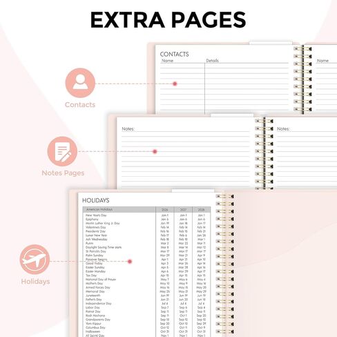 2026 Planner ، Weely and Monthly Planner ، يناير 2026 - ديسمبر 2026 ، مخطط أجندة Hardcover مع علامات تبويب شهرية ، تحديد الأهداف وإدارة الوقت للمحترفين والطلاب ، 8.5 × 11 " in Kuwait
