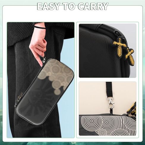FUNDIARY Carrying Case for Nintendo Switch OLED with Monster Hunter Theme Design, Accessories Bundle Portable Bag for Switch OLED with Protective Case, Screen Protector and 2 Thumb Grips in Saudi Arabia