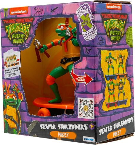 Teenage Mutant Ninja Turtles 5" Sewer Shredders, Michaelangelo, Movie Edition, Ages 3+ in Saudi Arabia