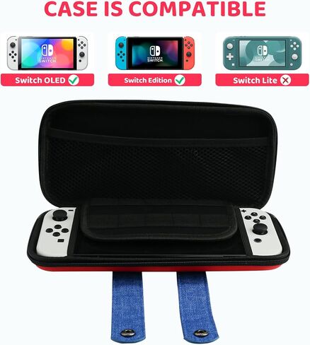 GLDRAM Carrying Case Bundle for Nintendo Switch and Switch OLED, Theme for Splatoon 3 Travel Case for Switch, Carrying Accessories Kit with Game Case, Thumb Grip Caps in Saudi Arabia