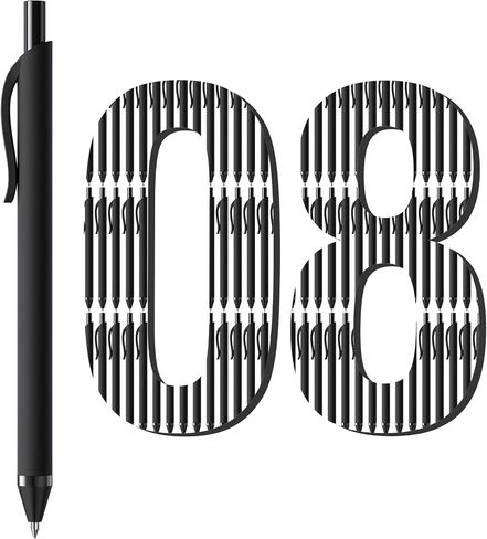 108 Pack Black Pens - أقلامًا كبيرة 1.0 ملم نقطة نقطة حبر بوينت in Saudi Arabia