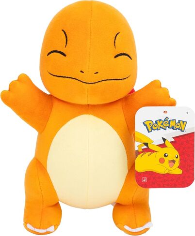 Pokémon 8" Charmander Plush - Officially Licensed - Quality & Soft Stuffed Animal Toy - Generation One - Add Charmander to Your Collection! - Great Gift for Kids, Boys, Girls & Fans of Pokemon in Saudi Arabia